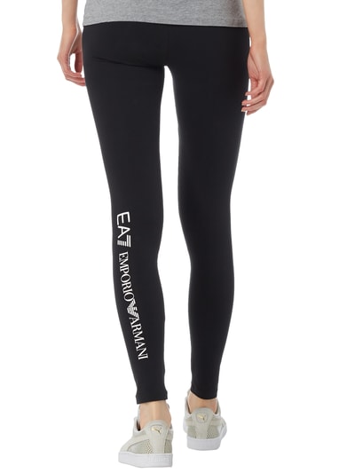 EA7 Emporio Armani Leggings mit Logo-Prints Black 4