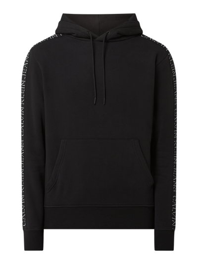 Calvin Klein Jeans Hoodie mit Logo-Streifen  Black 2