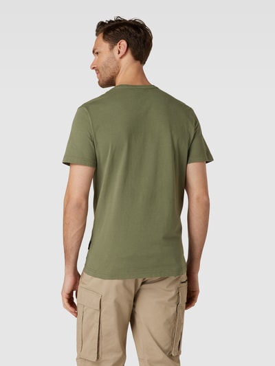 Napapijri T-Shirt mit Label-Print Modell 'KASBA' Oliv 5
