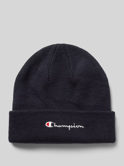 CHAMPION Czapka beanie z wyhaftowanym logo Ciemnoniebieski 1