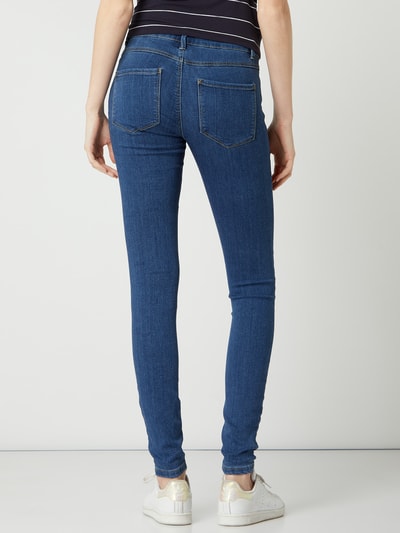 Only Skinny Fit Jeans mit Stretch-Anteil Modell 'Rain'  Jeansblau 5