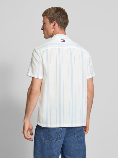 Tommy Jeans Regular fit vrijetijdsoverhemd met all-over motief Offwhite - 5