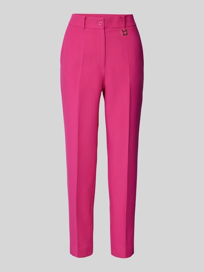 JOOP! Tapered fit stoffen broek met persplooien Fuchsia - 2