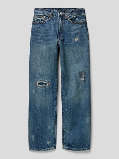 Polo Ralph Lauren Teens Jeansy o kroju relaxed fit z efektem znoszenia Jeansowy niebieski 1