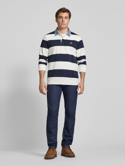 Gant Regular Fit Sweatshirt mit Label-Stitching Modell 'CHAMBRAY' Offwhite 1