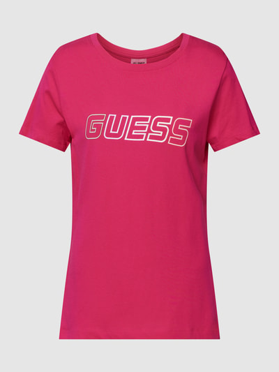 Guess T-Shirt mit Logo-Print Modell 'CORINE' Pink 2