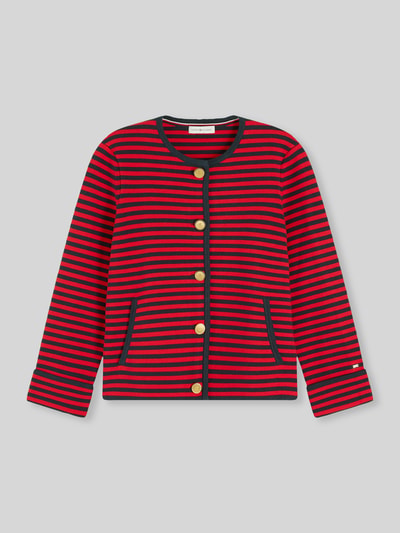 Tommy Hilfiger boxy fit gebreid jack van puur katoen Rood - 2