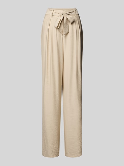 MSCH Copenhagen High Waist Hose mit Bindegürtel Modell 'Nyla Amabella' Beige 2