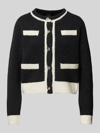 Vero Moda Cardigan met ronde hals, model 'RANIA' Zwart - 2