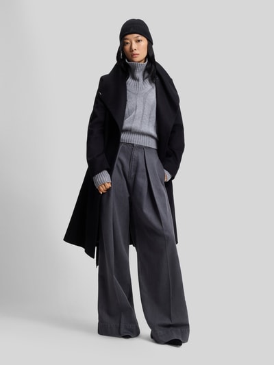 BOSS Beanie van een mix van wol en kasjmier, model 'LEAH' Zwart - 1