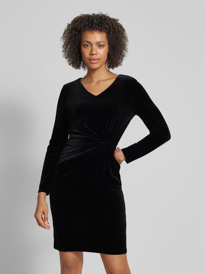 Christian Berg Woman Selection Knielanges Kleid mit Knoten-Detail Black 4