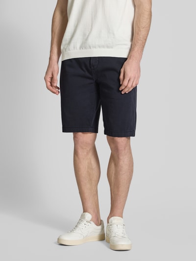 Lerros Regular fit bermuda met achterzakken Donkerblauw - 4