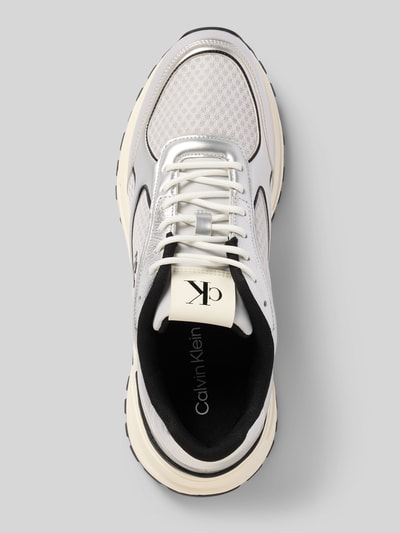 Calvin Klein Jeans Sneaker mit Label-Detail Silber 3