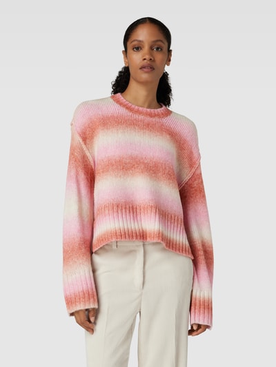 Vero Moda Gebreide pullover met lanawol, model 'Aqua' Roze - 4