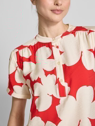 B.Young Bluzka o kroju regular fit z listwą guzikową model ‘IBINE’ Czerwony 3