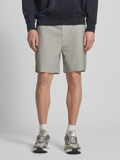 Only & Sons Regular Fit Shorts mit Strukturmuster Modell 'DRUM LIFE' Hellgrau 4