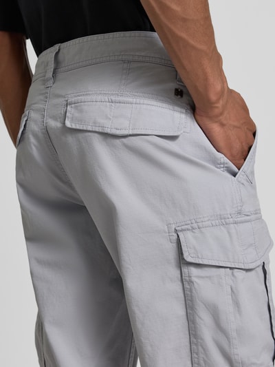 s.Oliver BLACK LABEL Relaxed Fit Cargoshorts aus Baumwoll-Mix Anthrazit 3