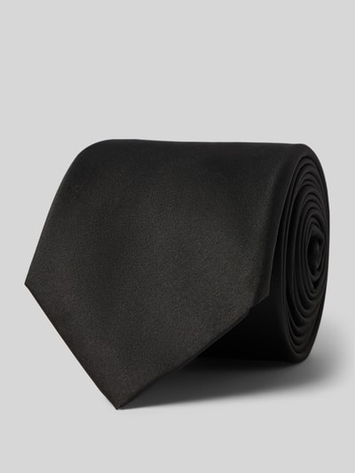 OLYMP Krawatte aus Seide mit Logo-Innenfutter Black 1