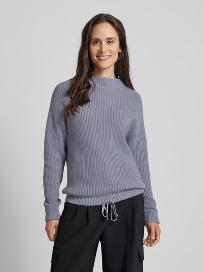 Jake*s Casual Strickpullover mit Stehkragen Lavender 4