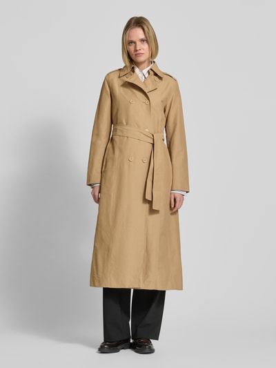 MAX&Co. Trenchcoat met strikceintuur, model 'MILONG' Beige - 4