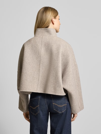 Drykorn Kort jack van wolmix met ritssluiting Zand - 5