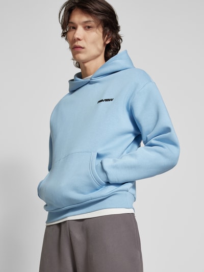 REVIEW Essentials hoodie met logo Rookblauw - 3