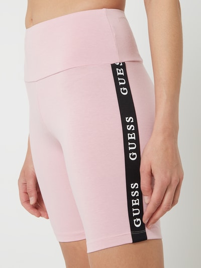 Guess Activewear Radlerhose mit Logo-Streifen Modell 'Biker' Rosa 3