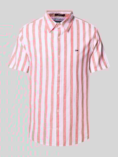 Tommy Jeans Regular fit vrijetijdsoverhemd van een mix van katoen en linnen
 Offwhite - 2