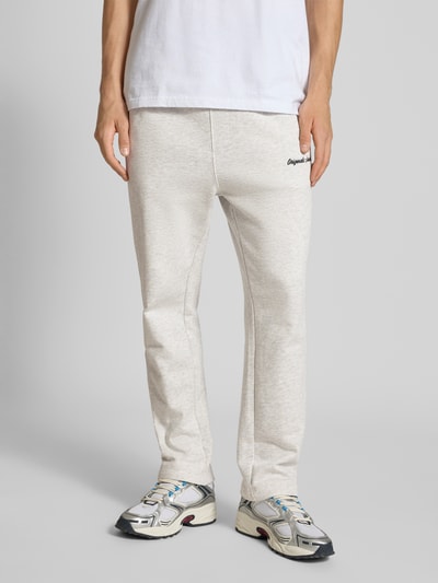 Jack & Jones Sweatpants mit elastischem Bund Modell 'KANE' Offwhite Melange 4