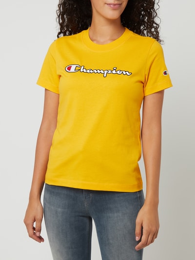 CHAMPION T-Shirt mit Logo-Details  Senf 4