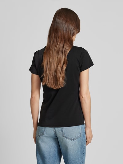 Liu Jo White T-Shirt mit Label-Detail Black 5