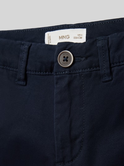 Mango Stoffhose mit Knopfverschluss Marine 2