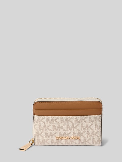 MICHAEL Michael Kors Portemonnee met labelapplicatie, model 'JET SET' Ecru - 1