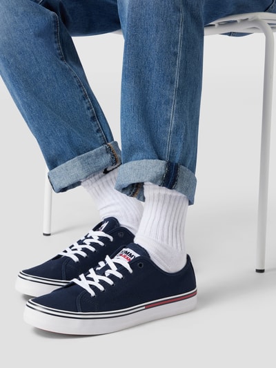 Tommy Jeans Sneaker mit Label-Patch Marineblau 1
