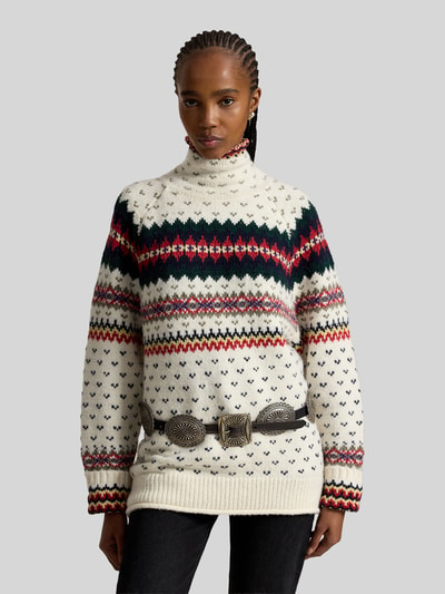 Polo Ralph Lauren Relaxed Fit Rollkragenpullover aus Wollmix Offwhite 4