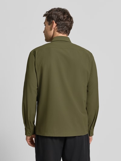 BOSS Relaxed Fit Freizeithemd mit Label-Patch Modell 'P-LEO-K-P-263' Oliv 5