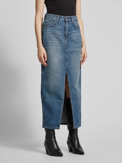 Scotch & Soda Jeansrok met loopsplit Jeansblauw - 4