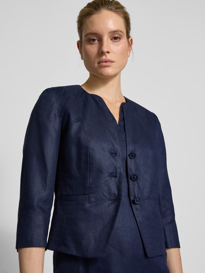 WHITE LABEL Blazer met strookzakken Marineblauw - 3