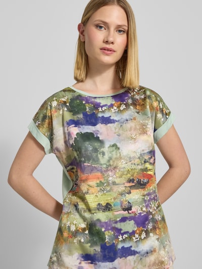 Christian Berg Woman T-Shirt mit Rundhalsausschnitt Petrol 3