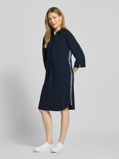 White Label Knielanges Hemdblusenkleid mit 3/4-Arm Marine 1