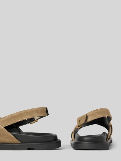 Marc O'Polo Sandalen aus edlem Velours-Rindsleder Stein 2