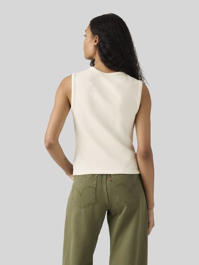 Levi's® Slim Fit Top in Rippstrick mit Knopfleiste Ecru 5