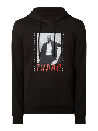 Mister Tee Bluza z kapturem z nadrukiem model ‘2Pac’ Czarny 2