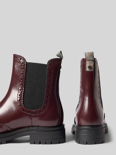 Barbour chelsea boots van echt leer model 'FAWNE' Bordeaux - 2