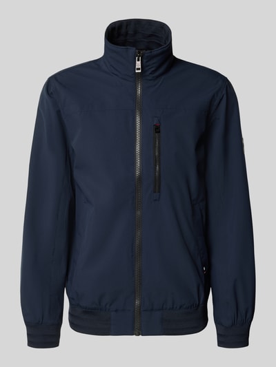 Tom Tailor Comfort Fit Blouson mit geripptem Rumpfabschluss Marine 2