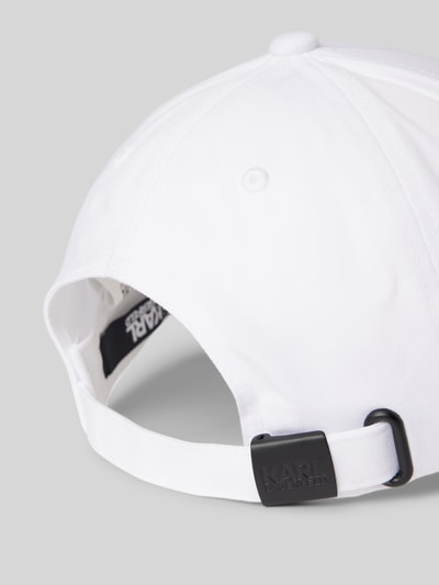 Karl Lagerfeld Basecap mit Label-Stitching Weiss 3