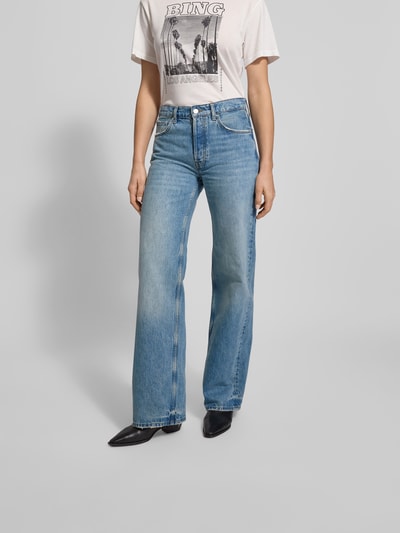 Anine Bing Loose Fit Jeans im 5-Pocket-Design Jeansblau 4
