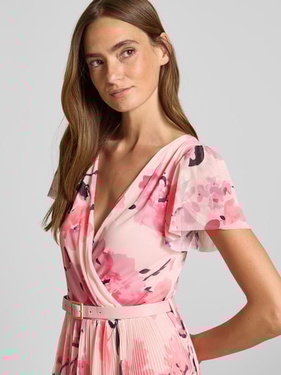ZABAIONE Midikleid mit Taillengürtel Rosa 3
