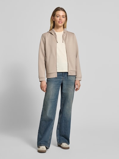 Tom Tailor Bluza rozpinana o kroju regular fit z dodatkiem wiskozy Szarobrązowy 1