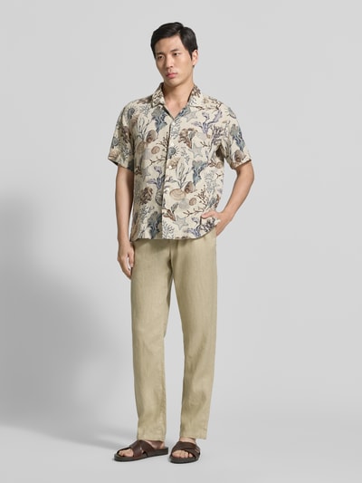 GANT Regular Fit Freizeithemd aus reinen Leinen Beige 1